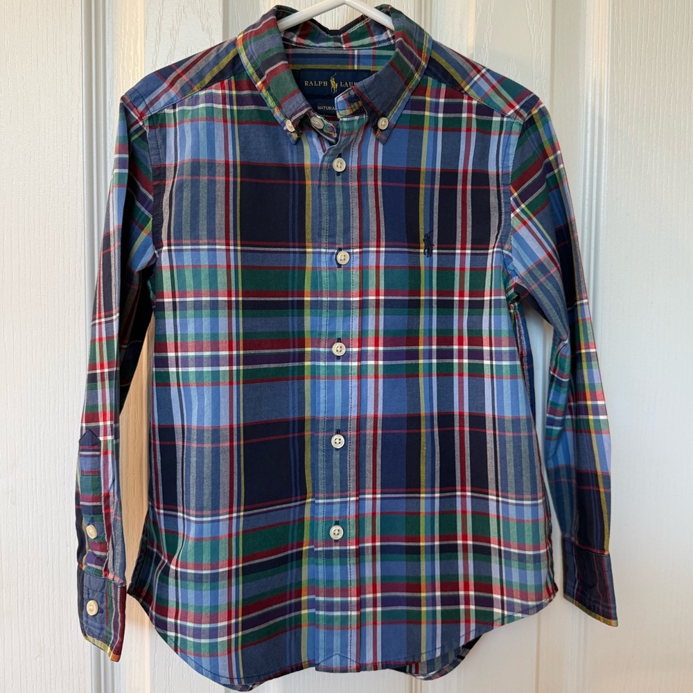 Ralph Lauren Boys Multicolor Plaid Shirt